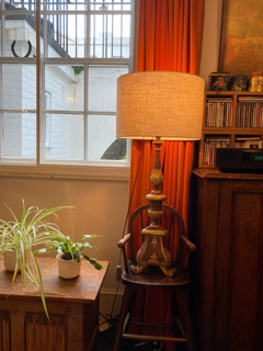 Lampshade donated by Beverley Platt and Steven Reynolds and won by Tricia Peel.