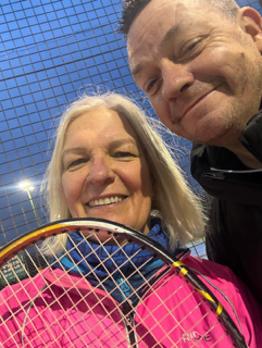 Racket restring donated by Rob Heeney and won by Kate Stevens